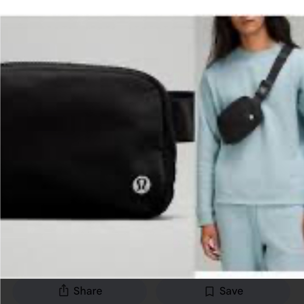 Lululemon Black Belt Bag 1L NWOT - Picture 1 of 9